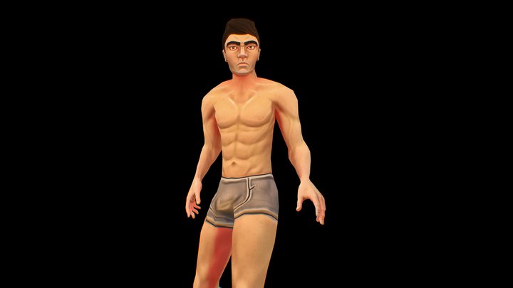RIGGED MALE CHARACTER 3D Model