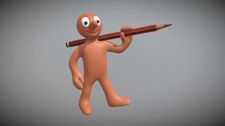 Morph and the Pencil 3D Model