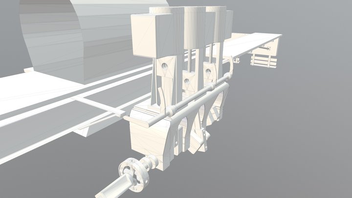 3 Truck Shay 0075 3D Model