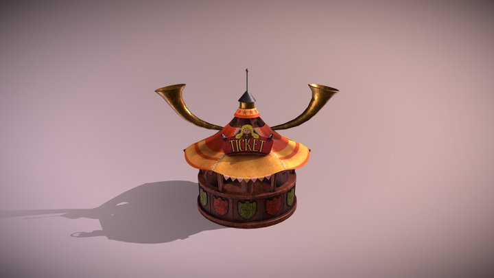 Final Fantasy IX Ticket Booth 3D Model