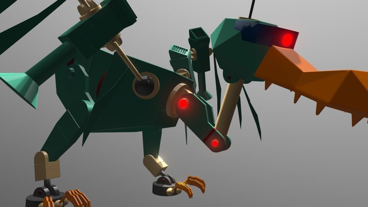 Mechanical Vulture 3D Model