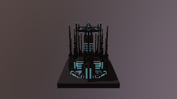 3-Star Neon Command Centre 3D Model
