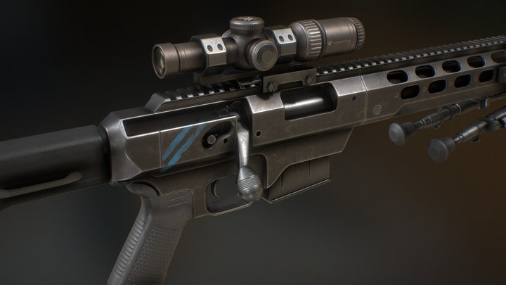 Tac 21 Sniper Rifles 3D Model