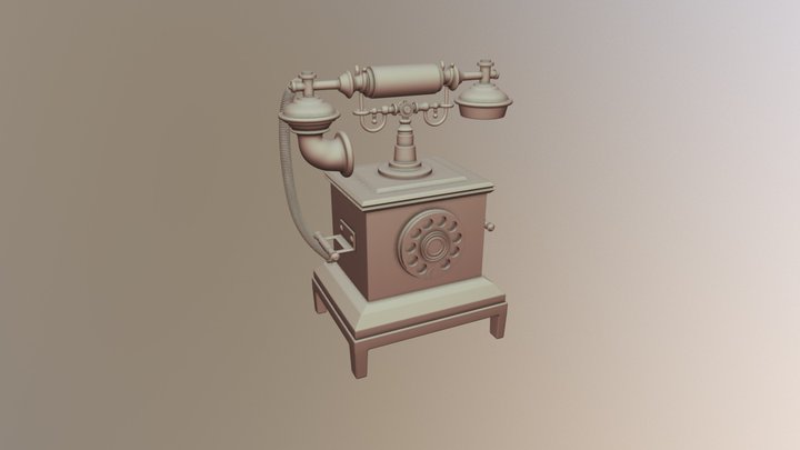 old telephone 3D Model