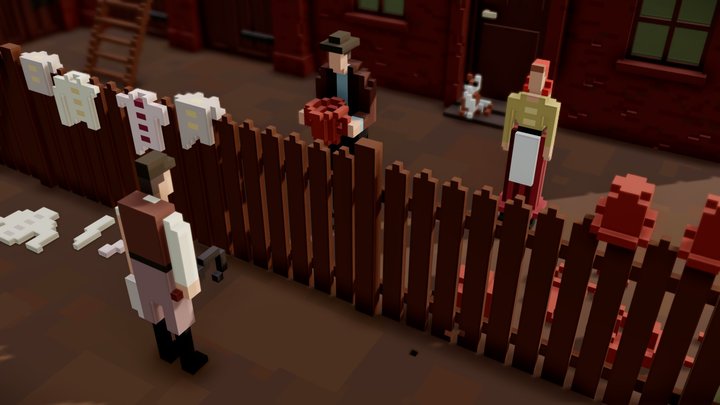 Sami Swoi - Voxel Movie Scene 3D Model