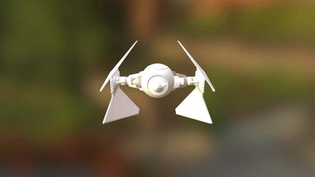 My first. Spaceship 3D Model