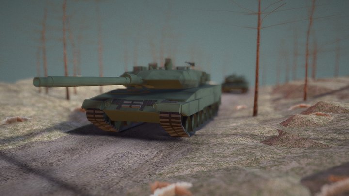 2 leopard idk walking ig in forest 3D Model