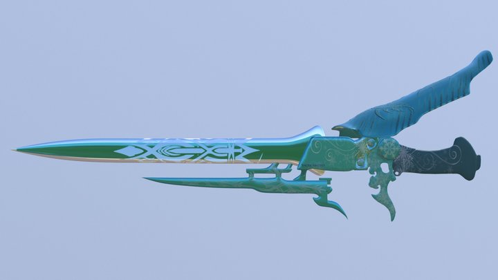 Snow Sword 3D Model