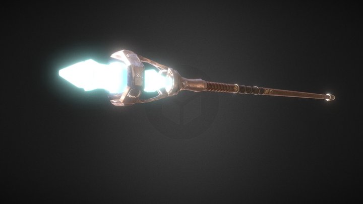 Wizard's Staff 3D Model