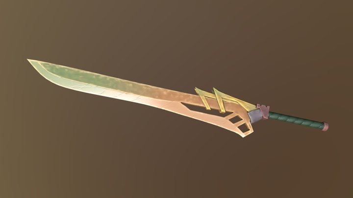 Brassy Sword 3D Model