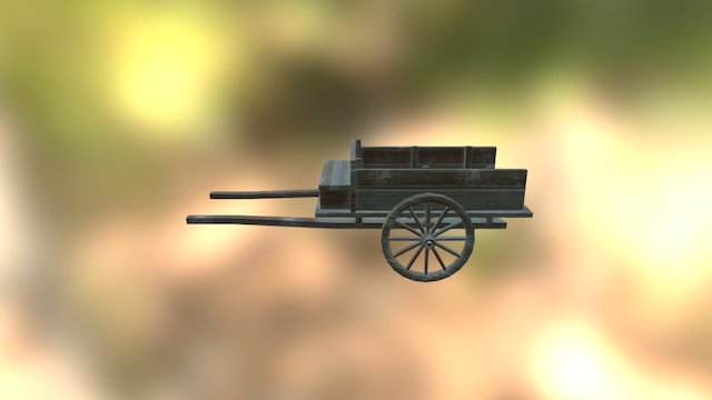 Wagon with Textures update 3D Model