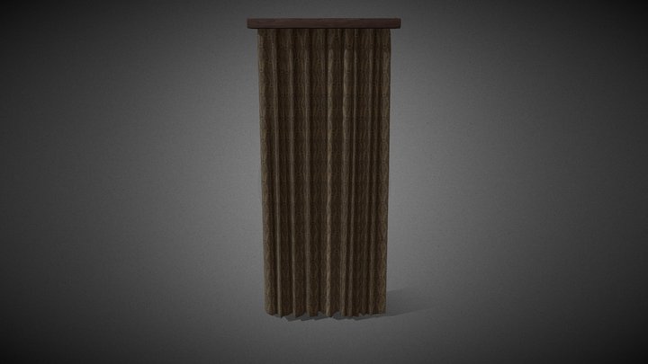 Old Curtains 3D Model