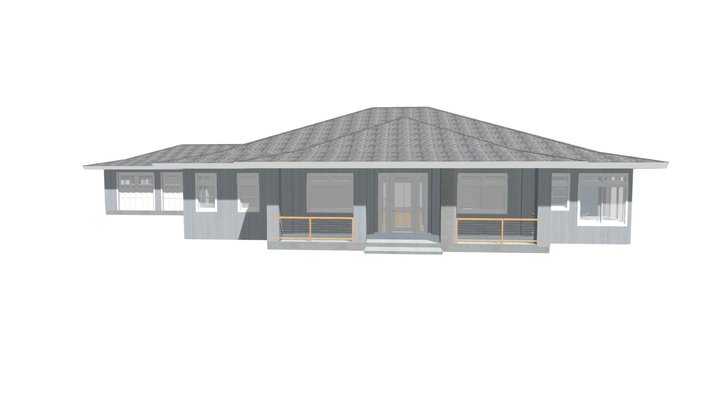 E-1 Howe Main House PLAN 1 3D Model