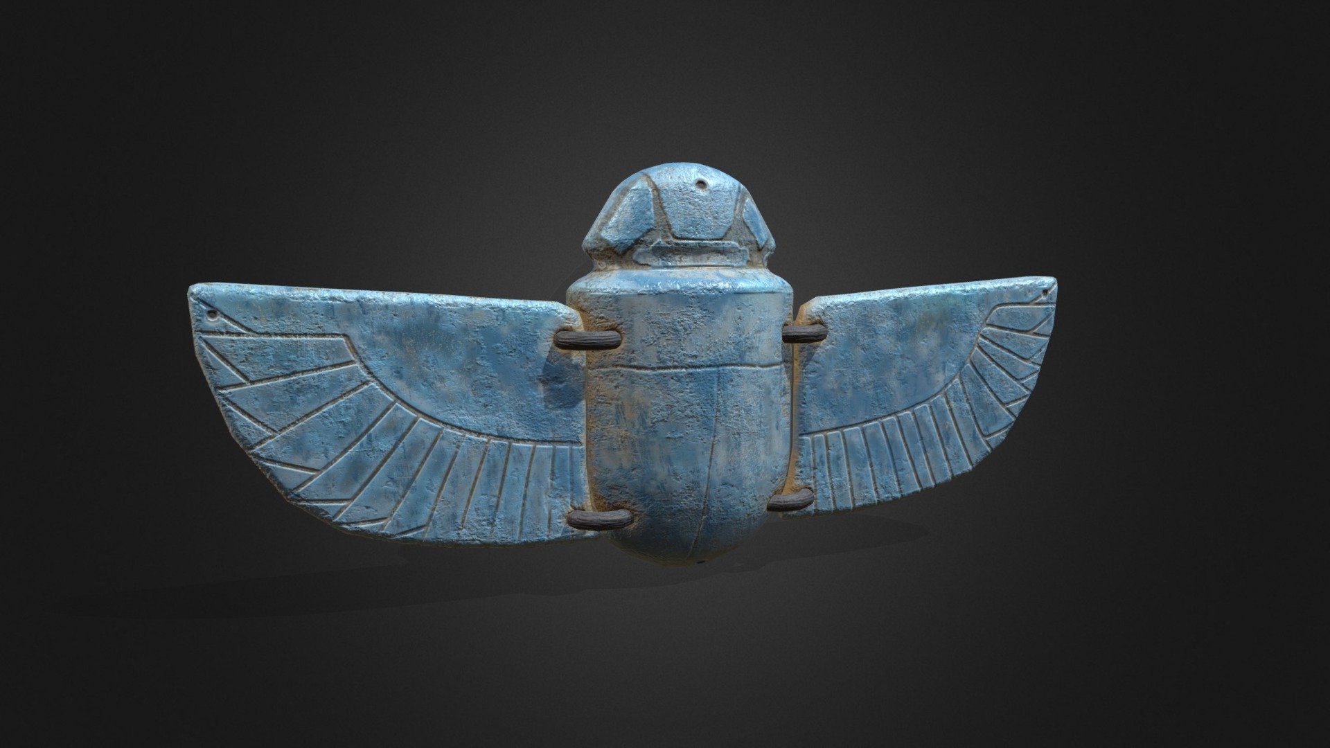 Winged Scarab Amulet 3d Model By Blkelly [56d9c65] Sketchfab
