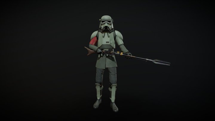 Mud Trooper 3d model 3D Model