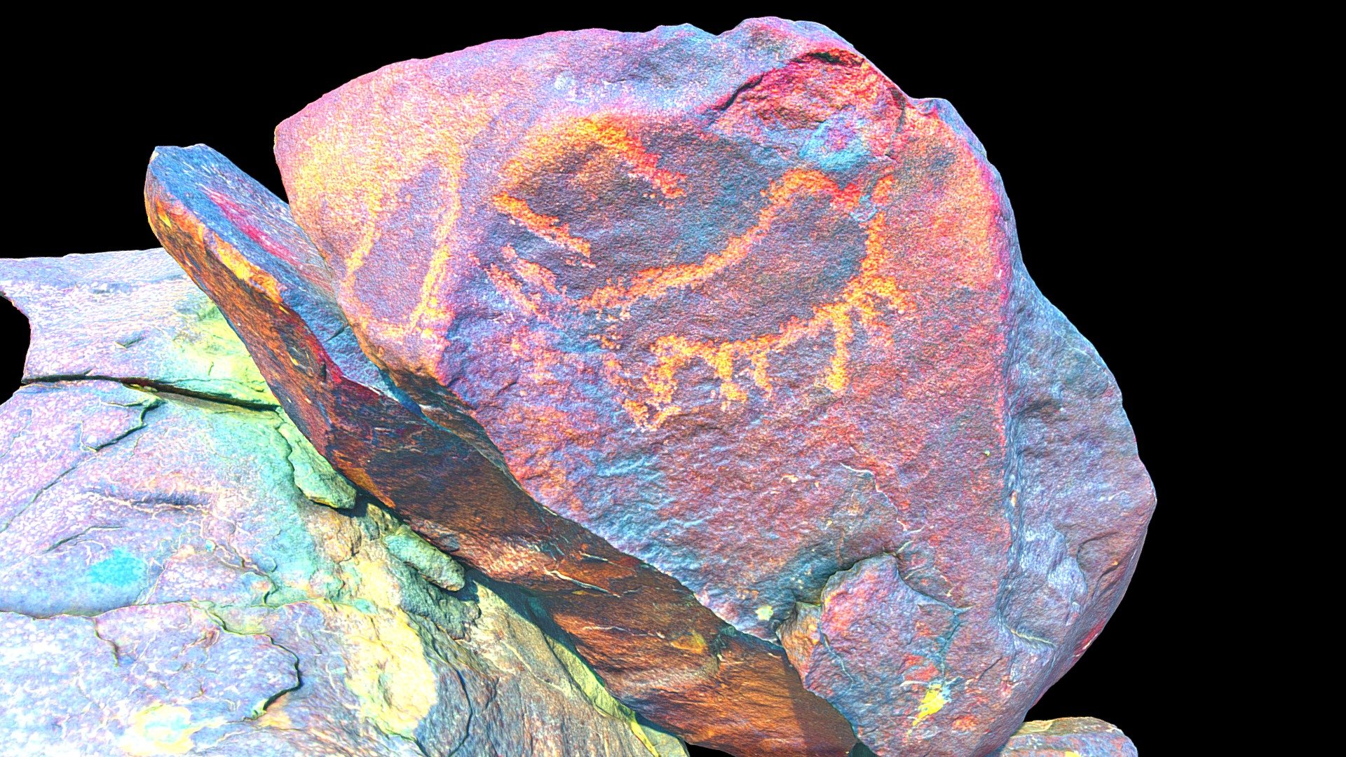 Petroglyph V4 Khatm Al Melaha, Kalba, Sharjah