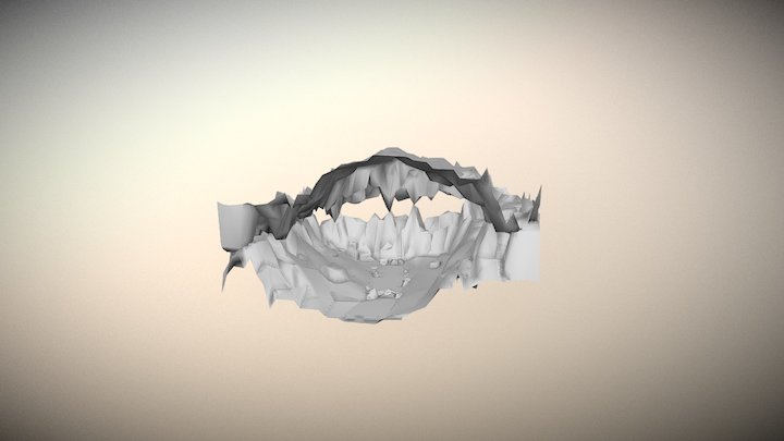Low Poly Cave 3D Model