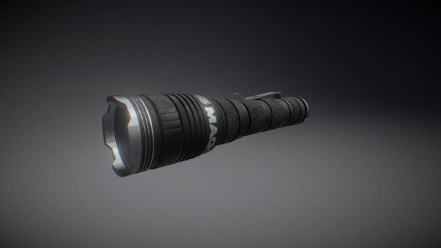 Tactical flashlight 3D Model