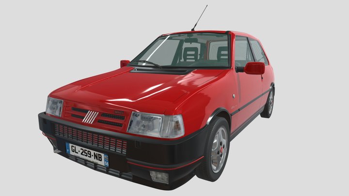 Fiat Uno Turbo I.E Mk2 3D Model
