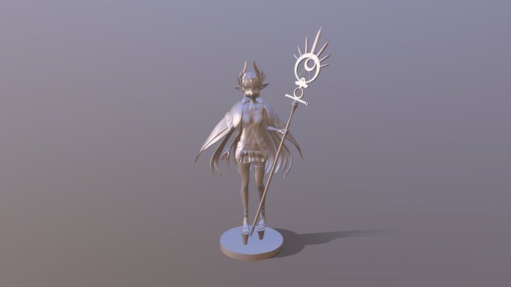 オケキャス_bronze statue 3D Model