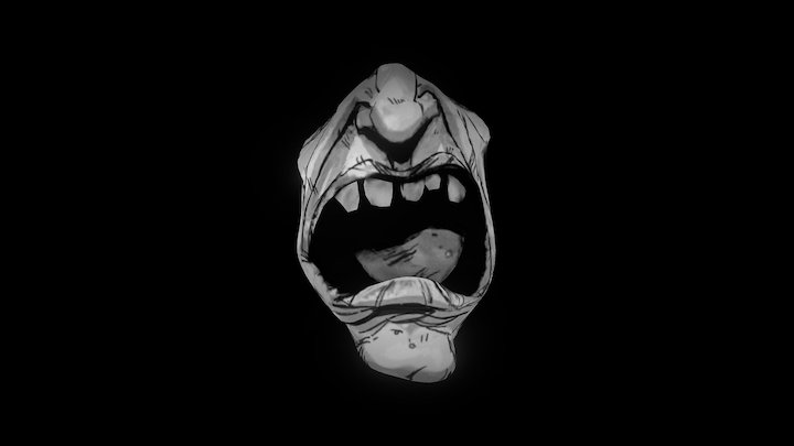 Dark head sketch 3D Model