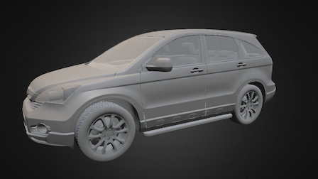 Honda Cr-V Normals Test 3D Model
