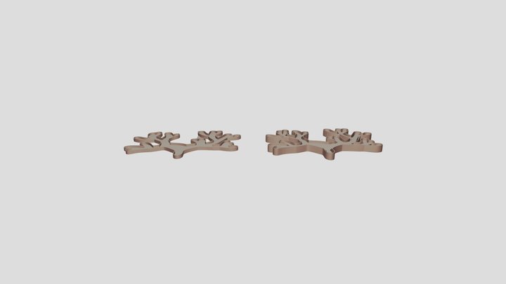 mould root top and bottom 3D Model