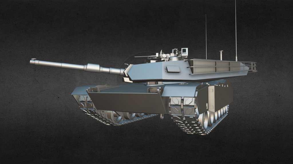 Blender M1A2 SEPv2 Tank model