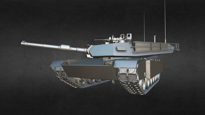 Blender M1A2 SEPv2 Tank model 3D Model