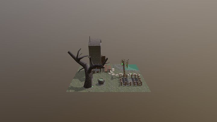 Witch Hut 3D Model