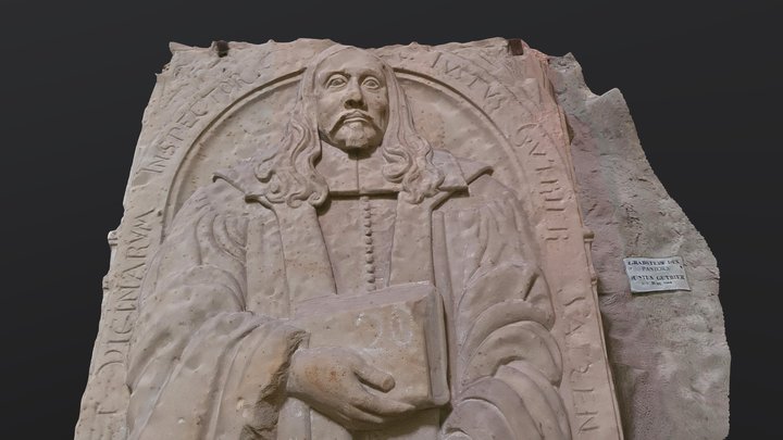 Tomb slab of german priest 3D Model