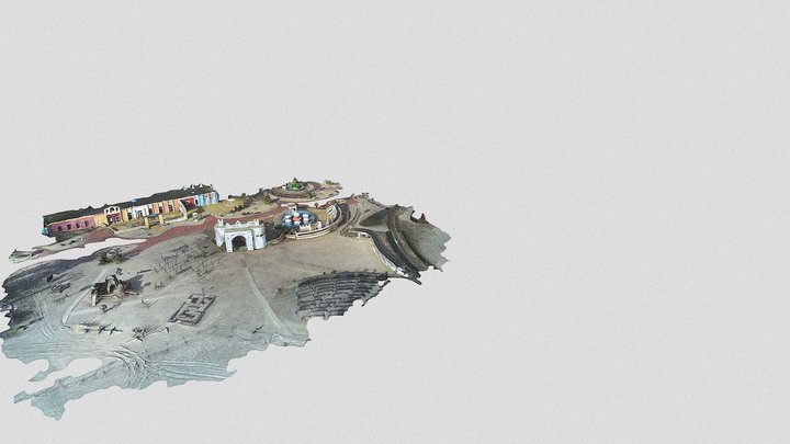 Chateau 3D Simplified 3d Mesh 3D Model