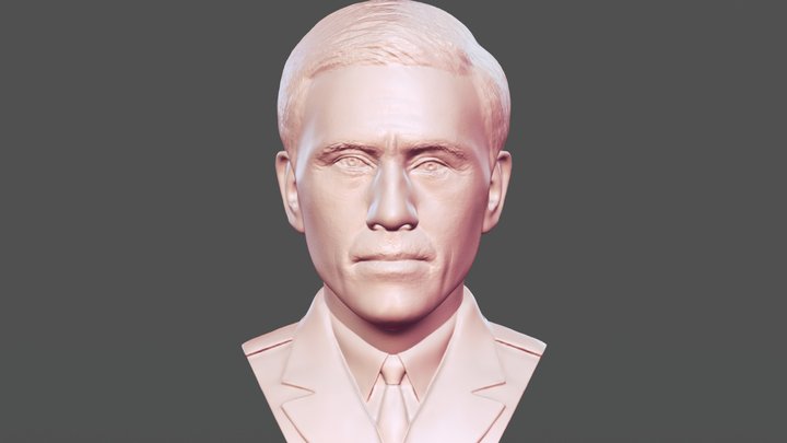 Hans Landa bust for 3D printing 3D Model