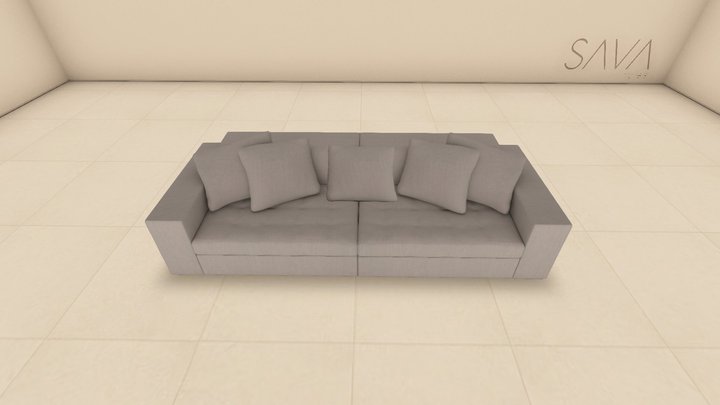 Sofá Liello 3D Model