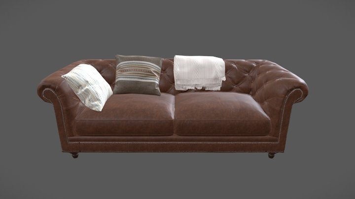 Sofa Leather 3D Model
