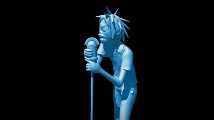 Gorillaz Superplastic 2d Fan Art model to Print 3D Model