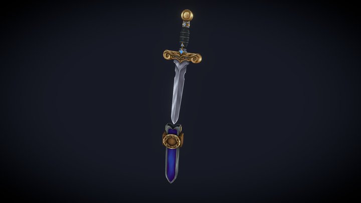 [Student Work] Project Weapon Dagger and Sheath 3D Model