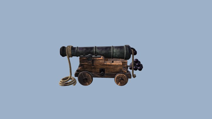 Pirate Cannon 3D Model