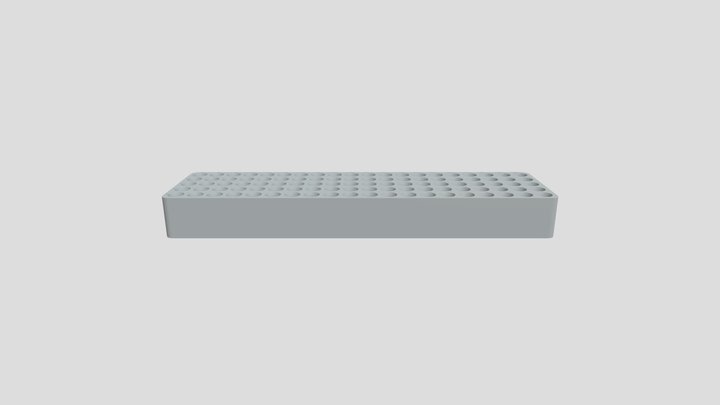 Medical Tube Tray 3D Model
