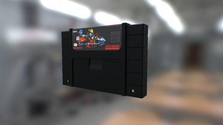 snes catridge 3D Model