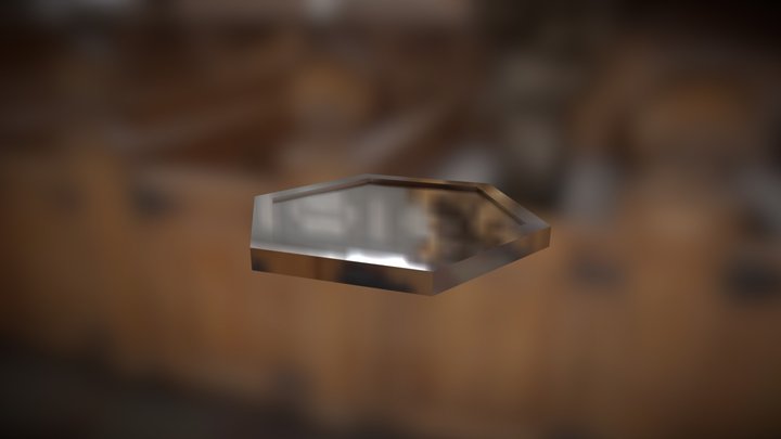 Mirror Hexagon Tile 3D Model