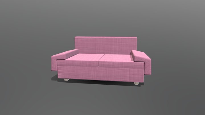 Kroehler Love Seat 3D Model