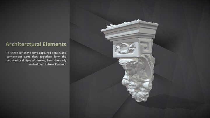 Architectural Elements - Applique Corbel No.1 3D Model