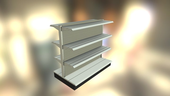 Store Shelf 3D Model