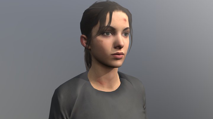 Left 4 Dead 2 Zoey – Modello 3D gratuito STL