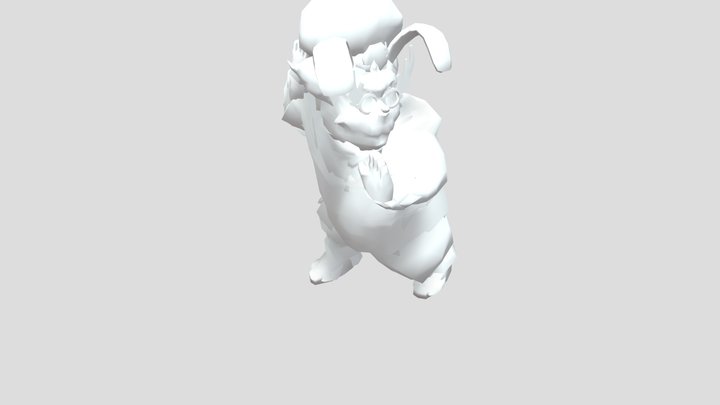 Charlie holding the door animation 3D Model