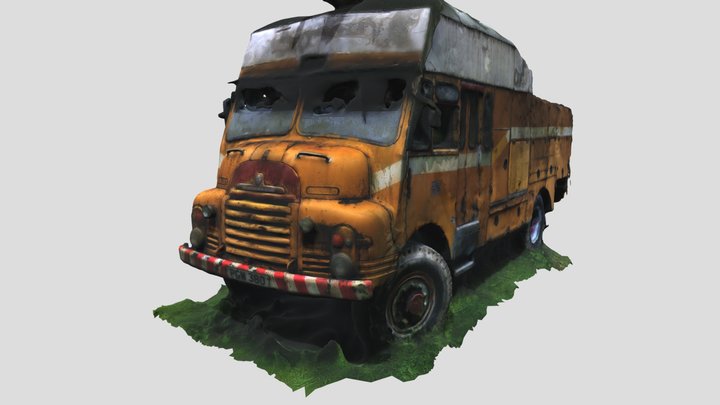 Yellow-truck-model-150k 3D Model