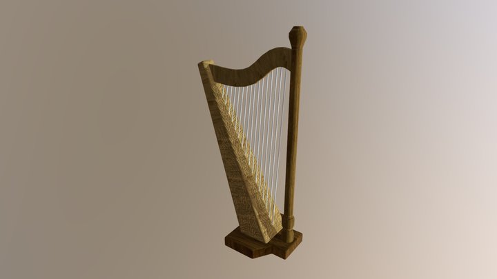 Harp 3D Model