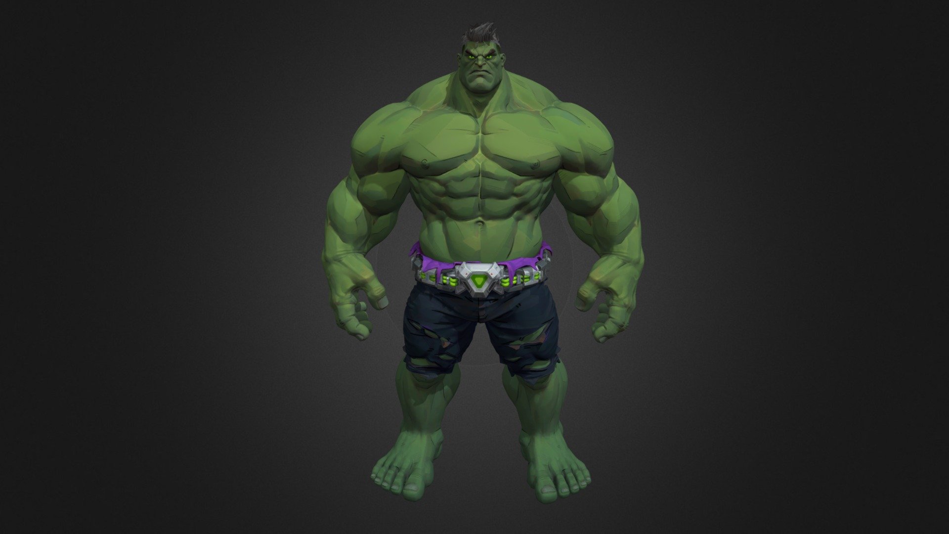 Hulk - Marvel Rivals — Sketchfab embed 3D viewer