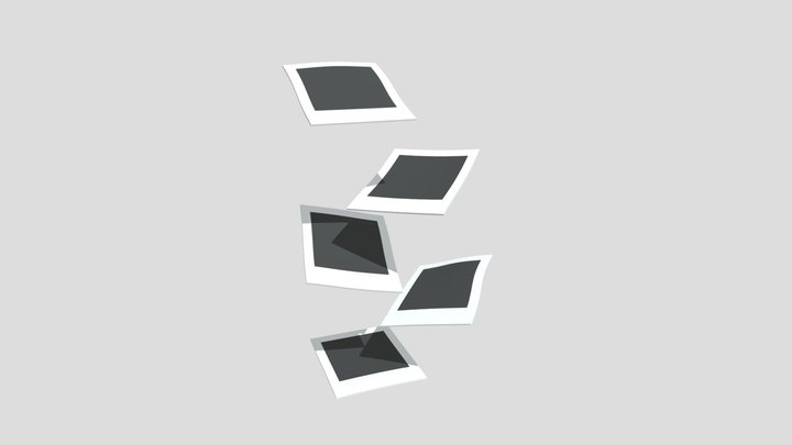 Polaroids 3D Model